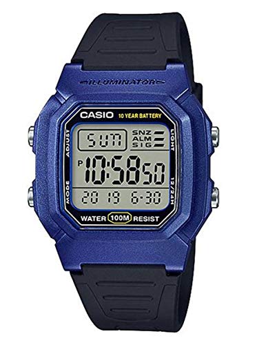 Casio Reloj Digital para Hombre de Cuarzo con Correa en Resina W-800HM-2AVEF