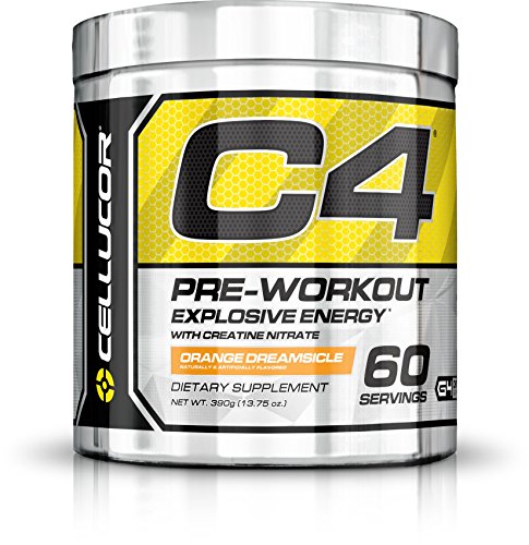 Cellucor - C4 G4 - Suplemento de preentrenamiento en polvo - Con creatina - Helado de naranja - 60 raciones