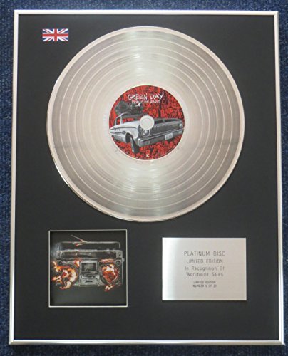 Century Music Awards Green Day - Disco de platino de edición limitada - REVOLUTION RADIO