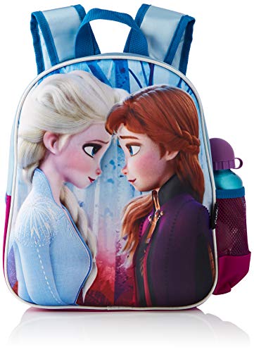 Cerdá, Mochila con Botella de Agua Infantil de Frozen 2-Licencia Oficial Disney Studios Unisex niños, Multicolor, 250X310X100MM