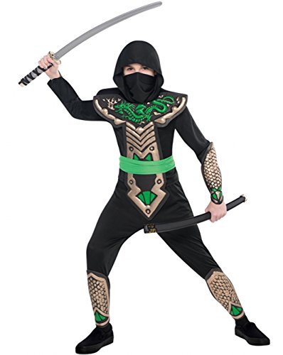 Christy`s - Disfraz de dragón ninja para niño, talla 8-10 años (997024)
