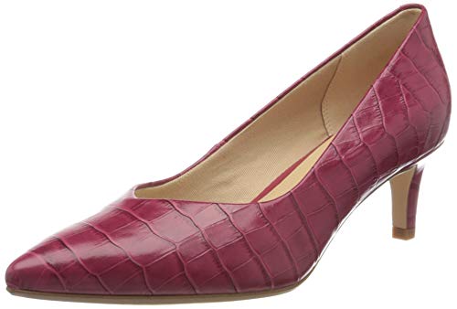 Clarks Laina55 Court, Zapatos de Tacón para Mujer, Rosa (Fuchsia Fuchsia), 42 EU