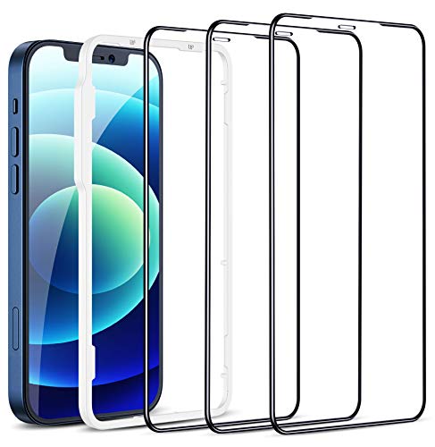 Cocoda 3 Piezas Protector Pantalla Compatible con iPhone 12 y 12 Pro con Marco Instalación Fácil, Dureza 9H, Sin Burbujas, Cobertura Completa Cristal HD Templado-6,1 Pulgadas Cocoda 3 Piezas Protector Pantalla Compatible con iPhone 12 y 12 Pro con Marco Instalación Fácil, Dureza 9H, Sin Burbujas, Cobertura Completa Cristal HD Templado-6,1 Pulgadas