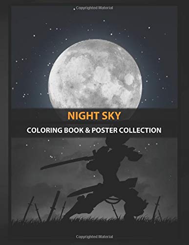 Coloring Book & Poster Collection: Night Sky Yasuo Is A Swift Swordsman Who Controls The Air To Figh Gaming