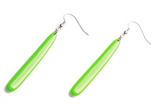 Colour Splash - Pendientes inspirados en la línea verde de los años 80 y gancho cromado (Zx300) Colour Splash - Pendientes inspirados en la línea verde de los años 80 y gancho cromado (Zx300)