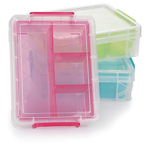 com-four® Caja de Plástico con Compartimentos Separados - Caja Clasificadora de Organización - Caja Organizadora de Plástico con Tapa - Caja de Almacenamiento (03 Piezas - Caja de Almacenamiento) com-four® Caja de Plástico con Compartimentos Separados - Caja Clasificadora de Organización - Caja Organizadora de Plástico con Tapa - Caja de Almacenamiento (03 Piezas - Caja de Almacenamiento)