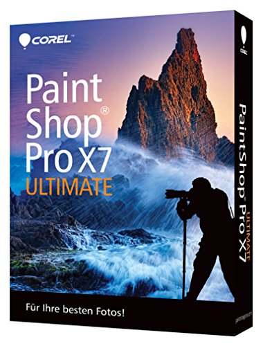 Corel PaintShop Pro X7 Ultimate - Software de gráficos (PC, Caja, BMP, EMF, EPS, GIF, IMG, JPEG XR, JPS, MPO, PCX, PNG, PNS, RAW, ENG, ITA, 1024 x 768 DirectX 9 CD/DVD, Windows 7 Home Basic, Windows 7 Home Basic x64, Windows 7 Home Premium, Windows 7 Home