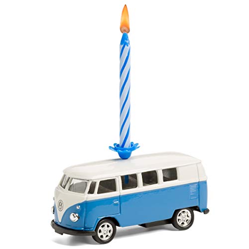 corpus delicti :: Vela sobre Ruedas - el Regalo de cumpleaños para Todos los fanáticos de Bulli - VW Bus T1 Bulli de Metal (Azul)
