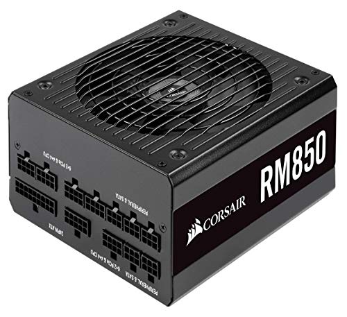 Corsair RM850 - Fuente de Alimentación (ATX Totalmente Modular, 80 Plus Gold, 850 W) color negro (CP-9020196-EU)