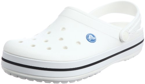 Crocs Crocband U, Zuecos Unisex Adulto, Blanco (White), 36-37 EU Crocs Crocband U, Zuecos Unisex Adulto, Blanco (White), 36-37 EU