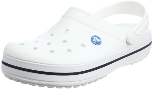 Crocs Crocband U, Zuecos Unisex Adulto, Blanco (White), 36-37 EU