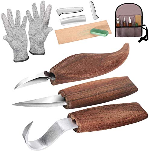 Cuchillo de Talla de Madera, cuchillo de trinchar hecho a mano, Cuchillo de Talla, Conjunto de Herramientas de Talla Cuchillo de Talla de Madera, cuchillo de trinchar hecho a mano, Cuchillo de Talla, Conjunto de Herramientas de Talla