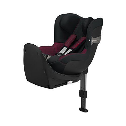 Cybex Gold Sirona S i-Size 519000213 Silla de Coche Grupo 0+/1, Sistema Giratorio de 360 grados, en Contra de la Marcha, 18 kg Máximo, Base Isofix, Colección Ferrari, Negro (Victory Black - Ferrari)