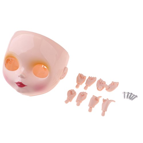 D DOLITY Faceplate Placa Posterior Cabeza y Manos para 1/6 12 '' RBL Neo Takara Blythe Muñeca - 4 Pares de Manos D DOLITY Faceplate Placa Posterior Cabeza y Manos para 1/6 12 '' RBL Neo Takara Blythe Muñeca - 4 Pares de Manos
