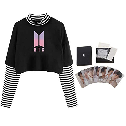 Darren May Popular álbum impreso Be Love Yourself manga larga corta top con 2 anillas y tarjetas LOMO Postales MAP of the Soul Persona Regalos para mujeres Darren May Popular álbum impreso Be Love Yourself manga larga corta top con 2 anillas y tarjetas LOMO Postales MAP of the Soul Persona Regalos para mujeres