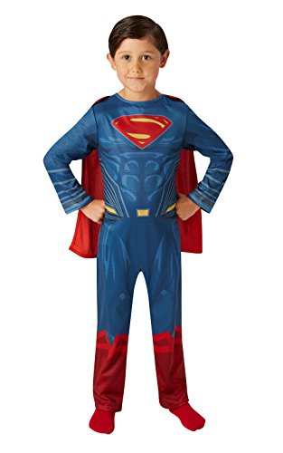 DC Comics - Disfraz de Superman Justice League para niño, infantil 3-4 años (Rubie's 640811-S)
