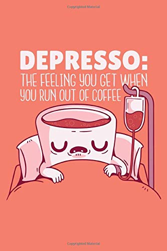 Depresso Log book: a great gift for a coffee lover | 120 pages