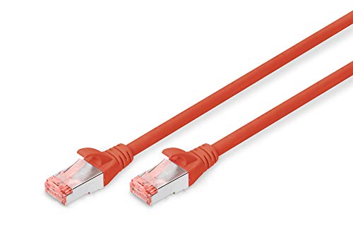 DIGITUS Professional Cat 6 S-FTP Patch Cable Rojo Rojo 3 m