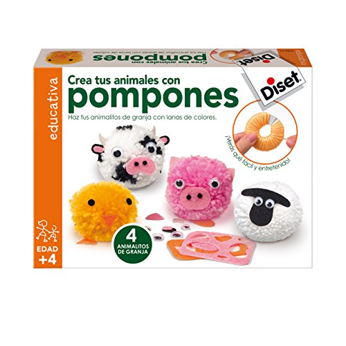 Diset Juego de manualidades para crear 4 animalitos co ovillos de lana Diset Juego de manualidades para crear 4 animalitos co ovillos de lana