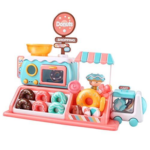 Donut Toy Set, Juego De Comida Para Microondas Para Niños, Tienda De Donuts, Casa De Muñecas De Postre, Simulación De Cocina, Juguete Educativo Temprano Para Niños Niñas Juguetes De Cocina Regalos
