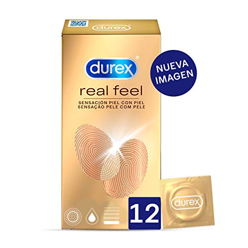 Durex Preservativos Sensitivos Real Feel Sin Látex - 12 condones