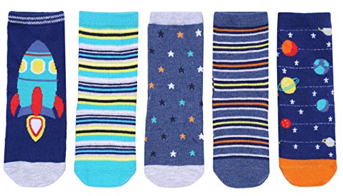 Early Days -:- sarcia.eu 5 x calcetines azules con motivos del espacio 6-12 m 80 cm