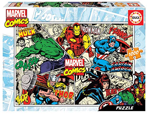 Educa Borras - Serie Marvel, Puzzle 1.000 piezas Marvel Comics (18498)