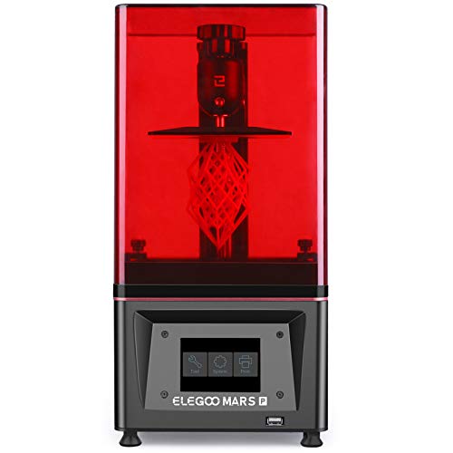 ELEGOO Mars Pro MSLA Impresora 3D de Fotocurado LCD UV con Fuente de luz LED de Matriz UV, Carbón Activado Incorporado, Impresión Fuera de Línea 11.5cm (L) x 6.5cm (W) x 15cm (H) Tamaño de Impresión ELEGOO Mars Pro MSLA Impresora 3D de Fotocurado LCD UV con Fuente de luz LED de Matriz UV, Carbón Activado Incorporado, Impresión Fuera de Línea 11.5cm (L) x 6.5cm (W) x 15cm (H) Tamaño de Impresión