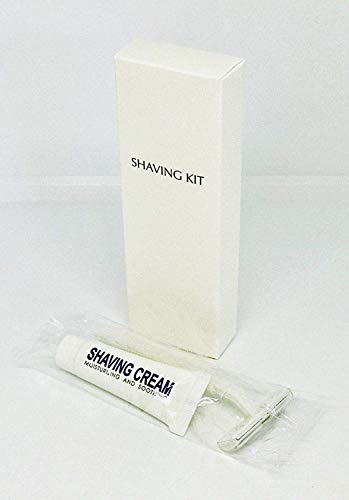 Equipamientos de hotel Caja de afeitar desechable Maquinilla de afeitar con crema Envasados individualmente 14 artículos por caja