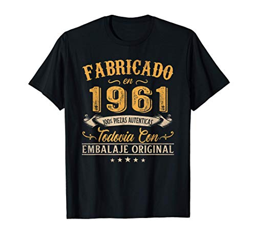 Fabricado En 1961 Regalo Para Hombre 60 Años Cumpleaños Camiseta