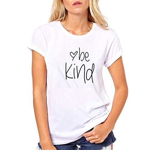 FCYOSO Be Kind - Camiseta para mujer con diseño gráfico bendecido