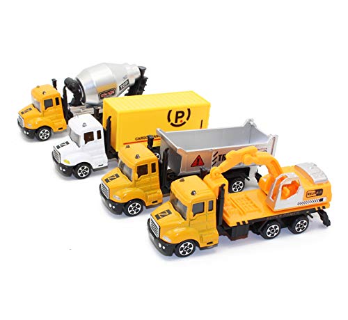 FeiWen Mini Modelos Camión de Ingeniería, Aleación Modelo Camiones de Juguete Diecast Metal Vehículos de Coches para Niño