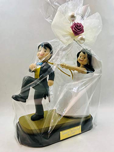 Figura boda PERSONALIZADA novios graciosos tarta muñecos GRABADOS originales