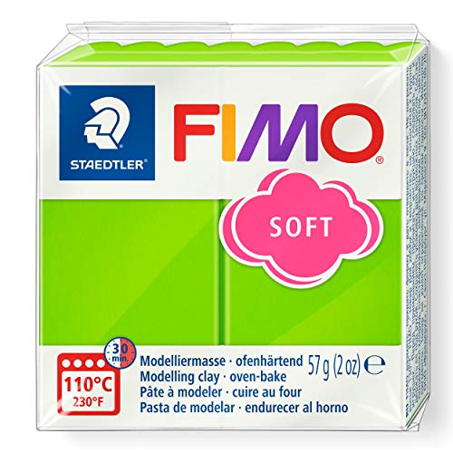 FIMO 8020 - Pasta de modelar, color verde manzana, 56 gr