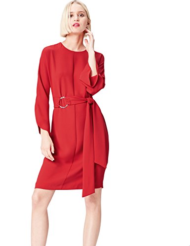 find. FP00947.2.1 vestido fiesta mujer, Rojo (Sports Red), 42 (Talla del Fabricante: Large)