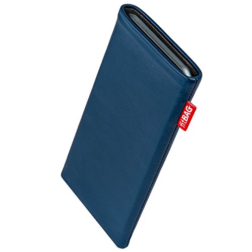 fitBAG Beat Azul - Funda a Medida, Exterior de Piel, con Forro Interno de Microfibra, para Motorola Moto E fitBAG Beat Azul - Funda a Medida, Exterior de Piel, con Forro Interno de Microfibra, para Motorola Moto E