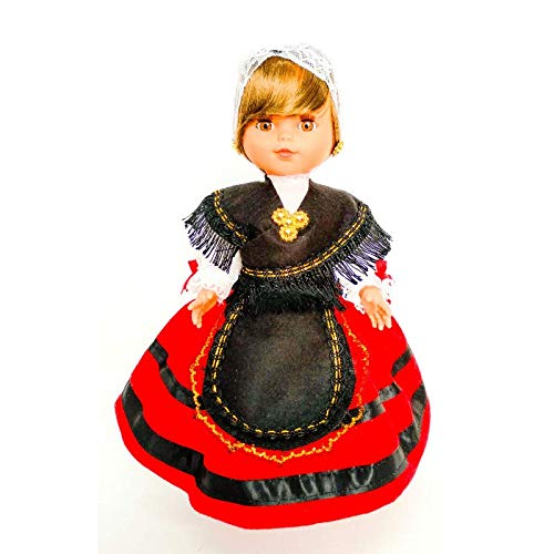 Folk Artesanía Muñeca Regional colección de 35 cm Vestido típico Asturiana Asturias España, Nueva y Original.