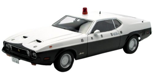 Ford Mustang Mach 1 Japanese Police Car 1:18 Autoart (japan import)