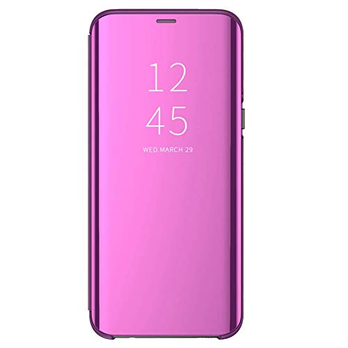 Funda para Xiaomi Mi A2 Lite Suave + Duro Carcasa Espejo Mirror Flip Caso Ultra Delgada Shock Caja del Teléfono Translucent Window View (Rosa roja, Xiaomi Mi A2 Lite) Funda para Xiaomi Mi A2 Lite Suave + Duro Carcasa Espejo Mirror Flip Caso Ultra Delgada Shock Caja del Teléfono Translucent Window View (Rosa roja, Xiaomi Mi A2 Lite)