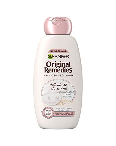 Garnier Original Remedies Delicatesse de Avena Champú para Cuero Cabelludo Sensible y Normal - 300 ml