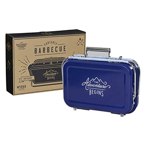 Gentleman's Hardware GEN253 - Barbacoa portátil (32 x 31,5 x 40 cm), color azul Gentleman's Hardware GEN253 - Barbacoa portátil (32 x 31,5 x 40 cm), color azul