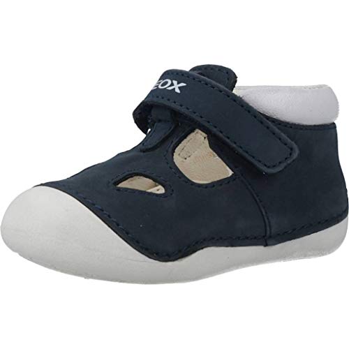 Geox B Tutim A, Zapatos Primeros Pasos Bebé-Niños, Navy/White C4211, 20 EU