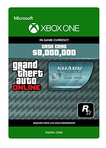 Grand Theft Auto Online - GTA V Megalodon Shark Cash Card | 8,000,000 GTA-Dollars | Xbox One - Código de descarga