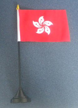 Hong Kong Country escritorio para embutir a presión en la parte superior de la bandera de