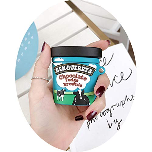 Hot Brand Ben Jerry Chocolate Ice Cream Case For AirPods 1 2 Pro Charge Box Silicone Wireless Bluetooth Earphone Protect Cover,for AirPods 1 2