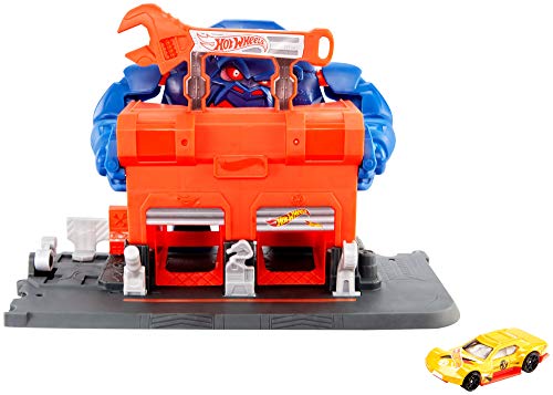 Hot Wheels City Garaje del Gorila furioso, pistas de coches de juguete (Mattel GJK89) Hot Wheels City Garaje del Gorila furioso, pistas de coches de juguete (Mattel GJK89)