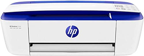 HP DeskJet 3760 - Impresora multifunción tinta, color, Wi-Fi, copia, escanea, compatible con Instant Ink, color azul (T8X19B)