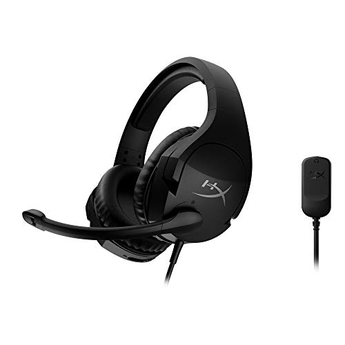 HyperX Cloud Stinger S Auriculares para Juegos, para PC, Sonido Envolvente Virtual 7.1, Espuma viscoeslástica, Controles deslizantes de Acero duraderos, micrófono con cancelación de Sonido