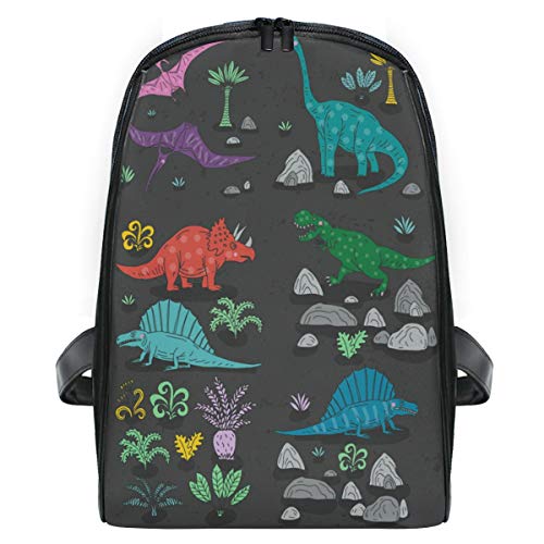 ISAOA Mochila escolar con monstruo de dinosaurios, mochila para niños, ligera y duradera, bolsa de viaje, bolsa de escuela para niños pequeños, para niños de 2 a 7 años