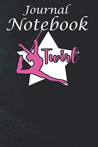 Journal Notebook: Cute Baton Twirling Gif For Majorettes and Teams 6'' x 9'' with 100 Pages, Soft Cover, Matte Finish; perfect for writing, note taking, doodling, and more!